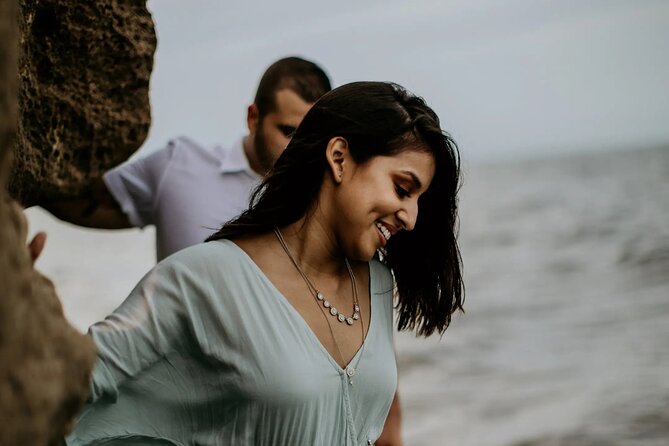 Couple Photoshoot in Goa - Sinquerim Beach: the open-air part of the shoot