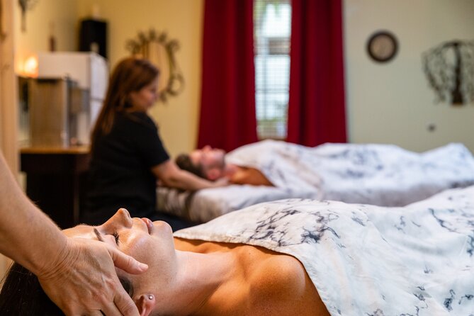 Couples Outdoor Bamboo Garden Massage or Ultimate Candlelight Signature Massage - The eucalyptus back compress and foot treatment