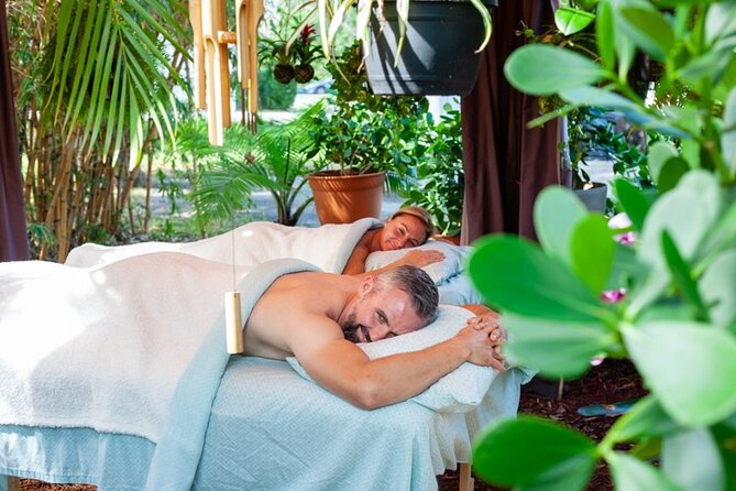 Couples Outdoor Bamboo Garden Massage or Ultimate Candlelight Signature Massage - The 90-minute massage and aromatherapy oils