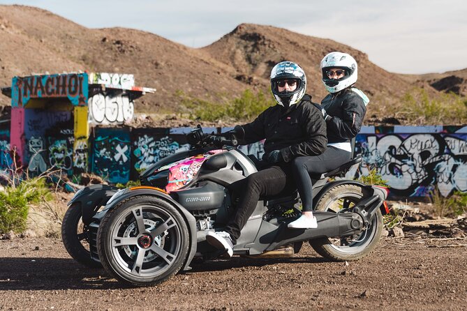 Couples Private Guided Red Rock Canyon Tour On A CanAm Trike - Mountain Springs Saloon and the Wild West pause