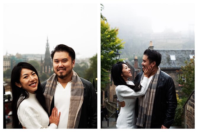 Edinburgh Photoshoot for Couples, Families & Solo Travellers - Relaxed posing with Daniel Maweu