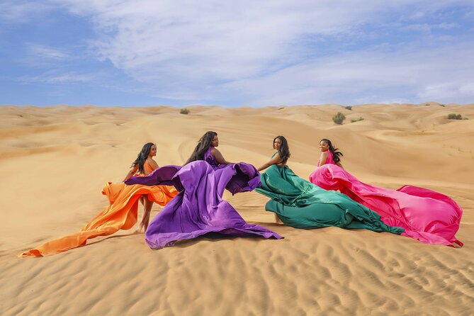 Flying Dress Photoshoot Dubai Solo, Couple and Group 3Hours - What this Dubai photo session is really selling