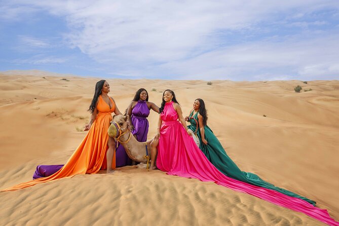Flying Dress Photoshoot Dubai Solo, Couple and Group 3Hours - Weather, timing, and the strict cancellation rule