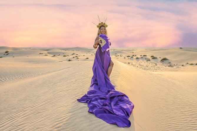 Flying Dress Photoshoot Dubai Solo, Couple and Group 3Hours - Reaching the desert without arranging your own ride