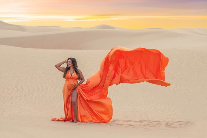 Flying dress photoshoot Dubai Solo, Couple and Group Session - Choosing among 18 dresses and colors