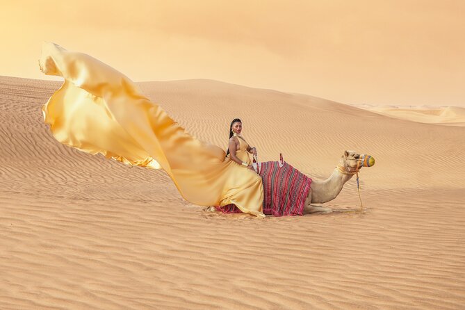 Flying dress photoshoot Dubai Solo, Couple and Group Session - What you receive after the photographs