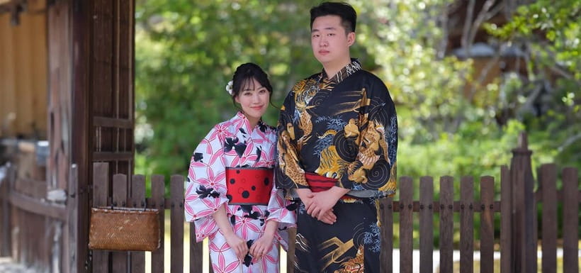 Kyoto Kimono Rental mimosa ｜Kimono/Yukata Rental Couple Plan - Returning the outfit without rushing