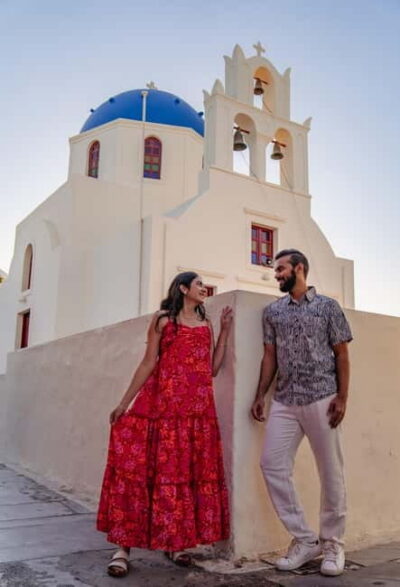 Couple Photoshoot Seprate Entrance to Blue Dome