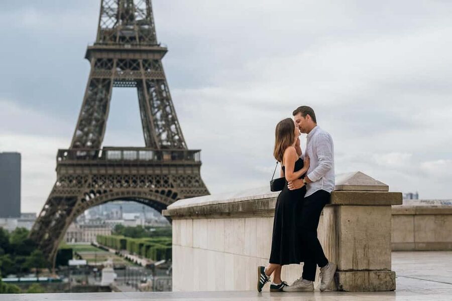 Paris: Private Eiffel Tower Photoshoot for Couples & Family - Avenue de Camoens and its quieter Parisian mood