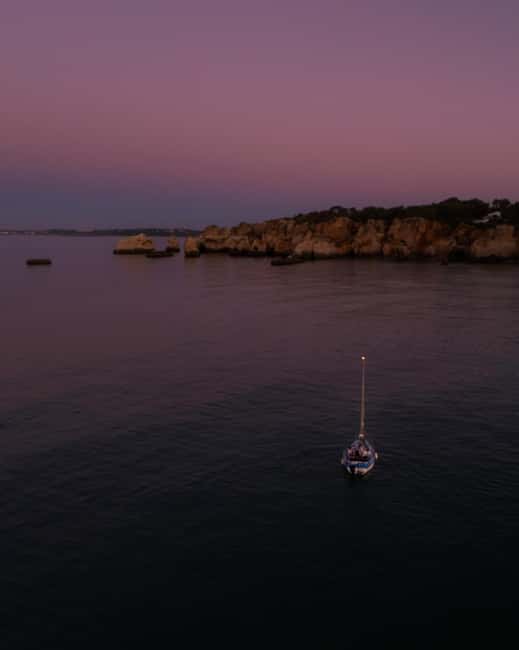 Portimão: Sunset Private Sailing Tour for Couples - João de Arens Beach brings the water time