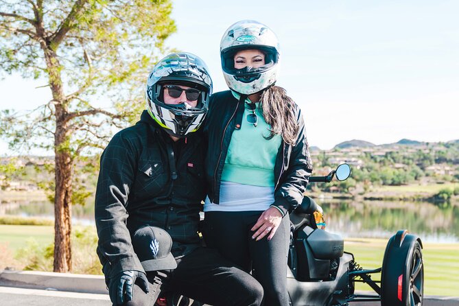 Private Guided Red Rock Canyon Tour for Couples on a CanAm Trike - Blue Diamond slows the pace