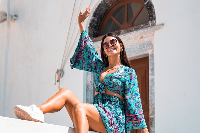 Santorini: Customized Private Photoshoot Walk in Oia - Meeting Marios near the Virgin Mary church