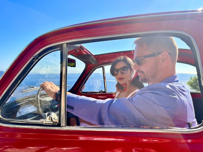 Sorrento Coast Couples Photo Tour by Vintage Fiat 500 - Key points at a glance