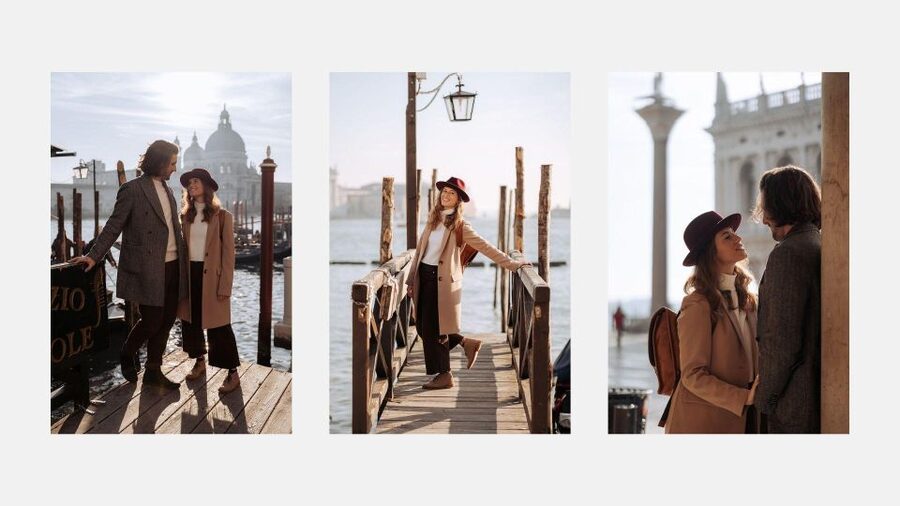 Venice: Elegant couple photos on your vacation - Key points at a glance