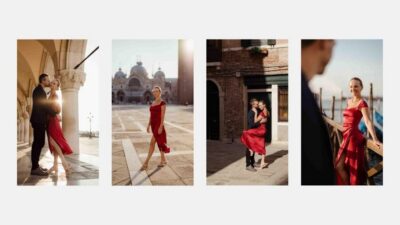 Venice: Elegant couple photos on your vacation