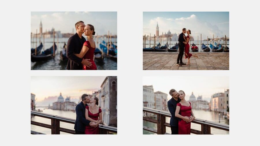 Venice: Elegant couple photos on your vacation - Who gets the best value from this experience
